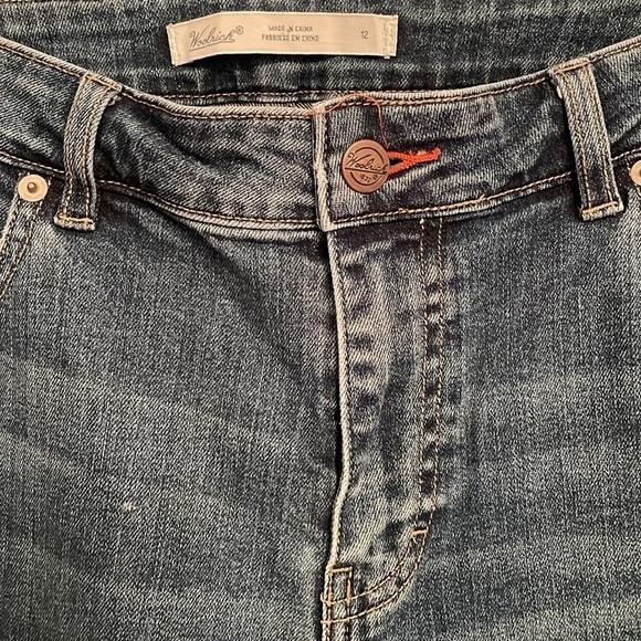 Woolrich Mid Rise Straight Leg Blue Wash Jeans Size 12 - Picture 2 of 8